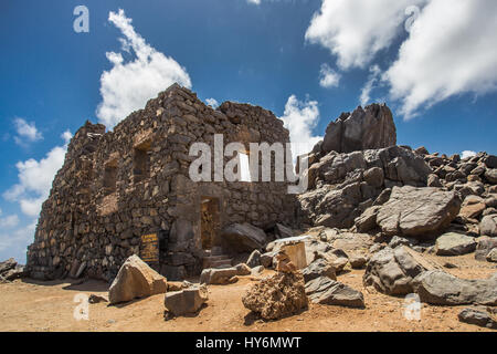 Ruines de la mine d'or de Bushiribana historique attraction touristique à Aruba Banque D'Images