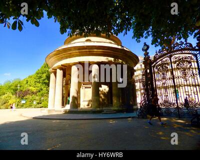 Rotonde, Parc Monceau, Paris, France Banque D'Images