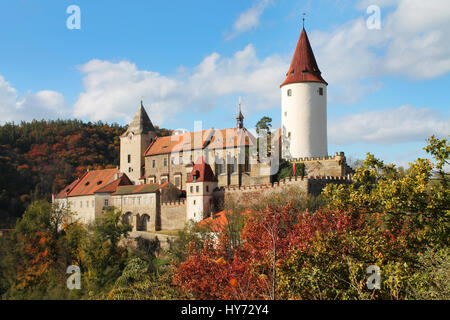 Château Krivoklat, République Tchèque Banque D'Images