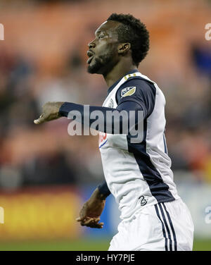 Washington DC, USA. 1er avril 2017. Lors d'un match de soccer MLS entre le D.C. United et l'Union de Philadelphie au RFK Stadium de Washington DC. D.C. United bat l'Union de Philadelphie, 2-1. Justin Cooper/CSM/Alamy Live News Banque D'Images