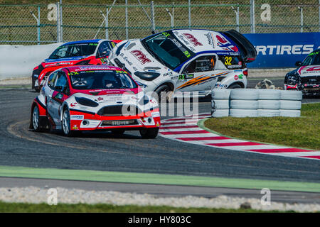 Montmelo, Espagne. 09Th avr, 2017. Tore Kristoffersen. Championnat du Monde FIA de voitures de Barcelone sur le circuit de Barcelone. Montmelo, Espagne. Avril 02, 2017 Credit : Miguel Aguirre Sánchez/Alamy Live News Banque D'Images