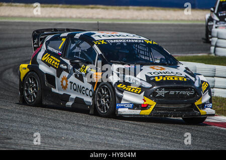 Montmelo, Espagne. 09Th avr, 2017. Timi Timerzyanov. Championnat du Monde FIA de voitures de Barcelone sur le circuit de Barcelone. Montmelo, Espagne. Avril 02, 2017 Credit : Miguel Aguirre Sánchez/Alamy Live News Banque D'Images