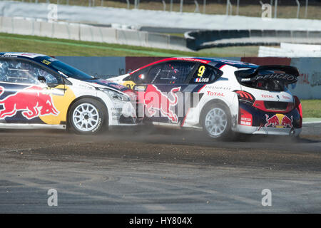 Montmelo, Espagne. 09Th avr, 2017. Sebastien Loeb. Championnat du Monde FIA de voitures de Barcelone sur le circuit de Barcelone. Montmelo, Espagne. Avril 02, 2017 Credit : Miguel Aguirre Sánchez/Alamy Live News Banque D'Images