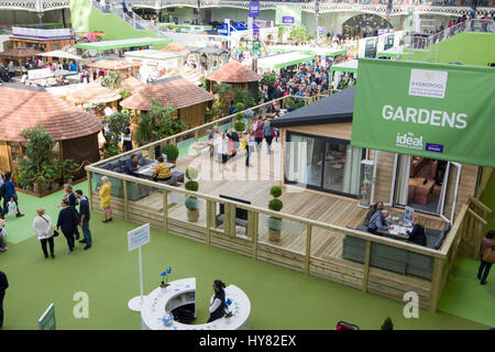 Londres, Royaume-Uni. 2ème apr 2017. Ideal Home Exhibition, Olympia, Londres. Dimanche 2 Avril 2017 Crédit : Jason Marsh/Alamy Live News Banque D'Images