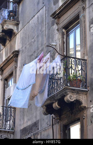 Balcon, Catane, Sicile, Italie, Balkon, sicilia, Italie Banque D'Images