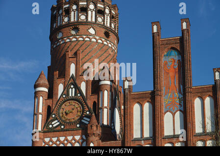 L'hôtel de ville, place, Schmargen Berkaer Village, village Wilmers, Berlin, Allemagne, Rathaus, Berkaer Platz, Berlin, Deutschland accueille dignement, Banque D'Images