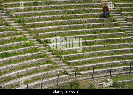 Teatro Greco, Taormina, Sicile, Italie, sicilia, Italie Banque D'Images