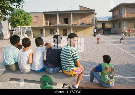 Le village de San Luca (Reggio Calabria), accueil des plus importantes familles de la 'Ndrangheta calabraise (crime organisé) Banque D'Images