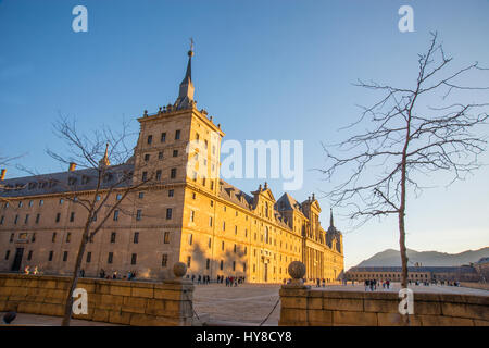 Monastère Royal. San Lorenzo del Escorial, Espagne, province de Madrid. Banque D'Images