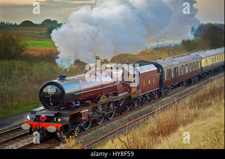 Le transport de la princesse Elizabeth Royal Scot excursions ferroviaires. Banque D'Images