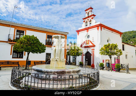 Chapelle de la Trinité. Almonaster la Real, Huelva, Andalousie, Espagne, Europe Banque D'Images