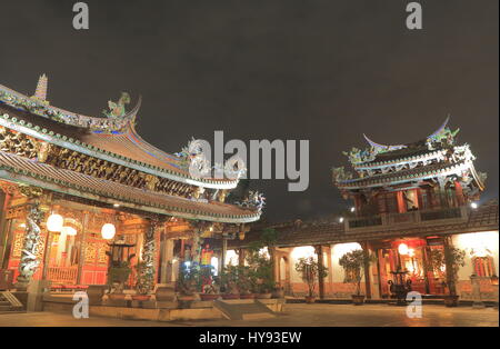 Dalongdong temple Baoan Taipei Taiwan. Dalongdong temple Baoan a été construit par les membres du clan en Tongan, Xiamen, Fujian, qui a immigré à Taipe Banque D'Images