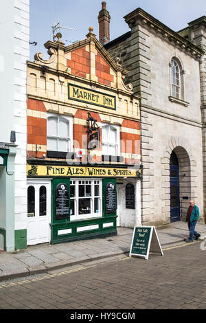 Public HouseTavern marché Inn Pub Bâtiment façade historique Truro Cornwall Banque D'Images