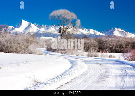 Krivan randonnée dans les Hautes Tatras, en Slovaquie, en Europe. Banque D'Images