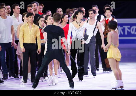 Helsinki, Finlande. 2ème apr 2017. Yuzuru Hanyu (JPN) Figure Skating : Championnat du monde de patinage artistique de l'exposition de gala à l'Aréna Hartwall à Helsinki, Finlande . Credit : Sho Tamura/AFLO SPORT/Alamy Live News Banque D'Images