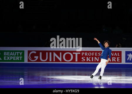 Helsinki, Finlande. 2ème apr 2017. Shoma Uno (JPN) Figure Skating : Championnat du monde de patinage artistique de l'exposition de gala à l'Aréna Hartwall à Helsinki, Finlande . Credit : Sho Tamura/AFLO SPORT/Alamy Live News Banque D'Images