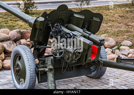 La partie officielle de l'artillerie de 85 mm anti-tank gun D-44 Banque D'Images