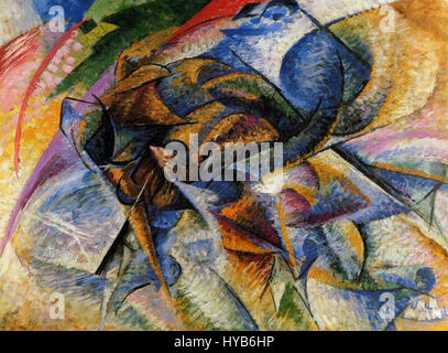 Dynamisme d'un biker (1913) d'Umberto Boccioni Banque D'Images