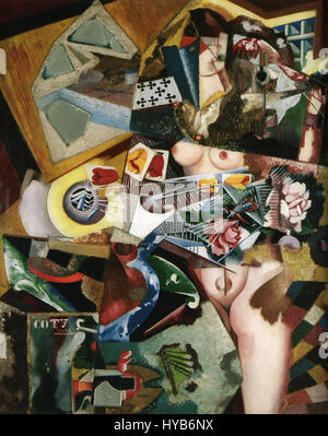 Amadeo de Souza Cardoso, Untitled (Coty), 1917, huile et collage sur toile, 94 x 76 cm Banque D'Images