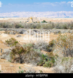 Voyage Moyen Orient Pays de Jordanie - St Jean le Baptiste Église orthodoxe grecque sur Elijah's Hill (Wadi Kharrar, dites-Al-Kharrar) près de B Banque D'Images