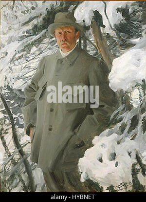 Bruno Liljefors par Anders Zorn, 1906 Banque D'Images