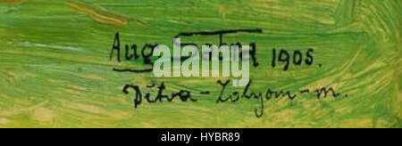 Augustin signature Satra Banque D'Images