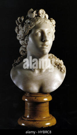« Bienheureuse Soul » de Gian Lorenzo Bernini est une sculpture renommée représentant une âme ascendante au ciel. L'œuvre capture l'élévation divine et spirituelle, mettant en valeur la maîtrise du marbre par le Bernin et sa capacité à transmettre une émotion et un mouvement intenses dans la sculpture. Banque D'Images