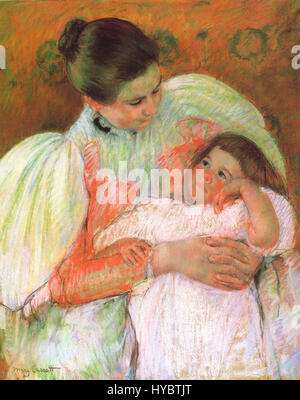 Mary Cassatt et infirmière enfant 1896 97 Banque D'Images