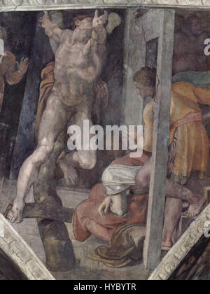 Michel-Ange Buonarroti (1475-1564) était un sculpteur, peintre et architecte italien de la Renaissance, connu pour ses chefs-d'œuvre comme le plafond de la Chapelle Sixtine et la Statue de David. Ses contributions à l'art ont défini la Renaissance et son influence continue de façonner l'histoire de l'art occidental. Banque D'Images