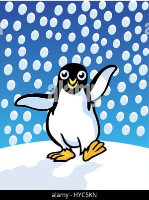 Relations sérieuses in Penguin. Vector Illustration Illustration de Vecteur