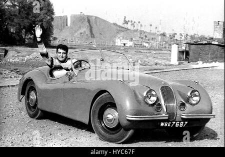 1900s vintage indien bollywood acteur, Feroz Khan, Mumbai, Maharashtra, Inde, Asie Banque D'Images