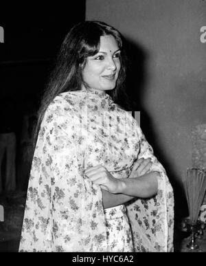 Parveen Babi, Indien vintage des années 1900, l'actrice de Bollywood, Mumbai, Maharashtra, Inde, Asie Banque D'Images