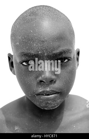 Portrait d'enfants africains, watamu, Kenya, Africa Banque D'Images