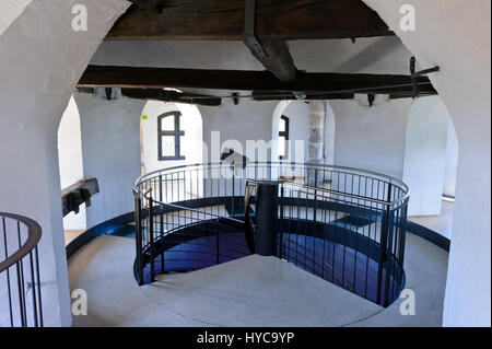 L'intérieur de l'historique Tour de menthe, Burg Hasegg château, ville de Hall, Tirol, Autriche Autriche Banque D'Images