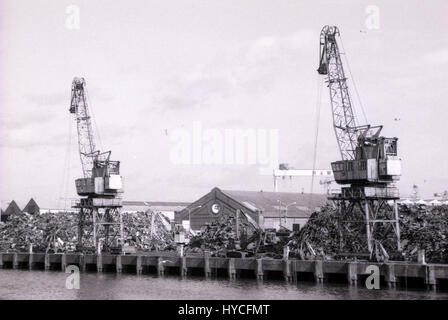 Les quais de Belfast 1989. www.paulmcerlane.net Banque D'Images