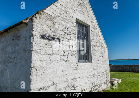 L'ancienne école de grammaire, Castletown, Île de Man). Banque D'Images