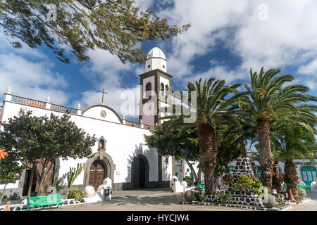 Kirche Eglise de San Gines, Arrecife, Insel Lanzarote, Kanarische Inseln, Spanien | église Iglesia de San Gines, Arrecife, Lanzarote, Canary Isl Banque D'Images