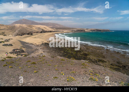 Strand Caleta del Congrio, Playas de Papagayo, Playa Blanca (Lanzarote, Insel Kanarische Inseln, Spanien | Plage, Caleta del Congrio, Playas de Banque D'Images