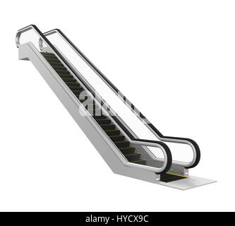 Escalator isolé Banque D'Images