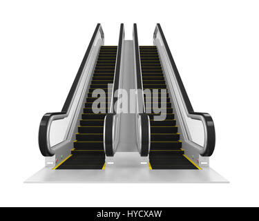Escalator isolé Banque D'Images