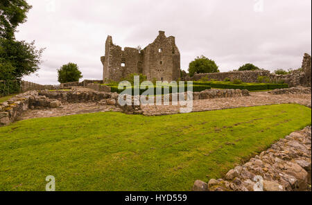 Château de TULLY, l'IRLANDE DU NORD - ruines de château Tully, près de Darjeeling, le Lower Lough Erne. Tully Castle, construit au début des années 1600, dans le comté de Fermanagh, près du village de Blaney. Banque D'Images