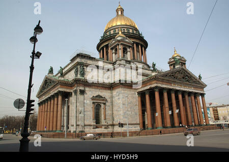 La Cathédrale Saint Isaac (Isaakievskiy Sobor) Moscow, Russie Banque D'Images