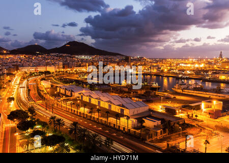 Panorama de Las Palmas. Las Palmas, Gran Canaria, Espagne. Banque D'Images