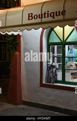 Boutique Décoration du texte sur une petite boutique Banque D'Images