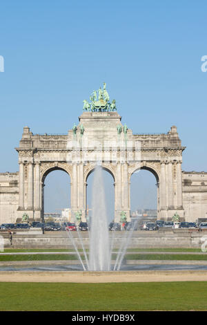 Le Cinquantennaire monument à Bruxelles Banque D'Images