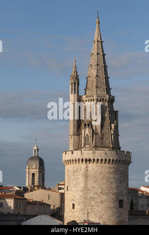 France, La Rochelle, Tour de la Lanterne, 15 c Banque D'Images
