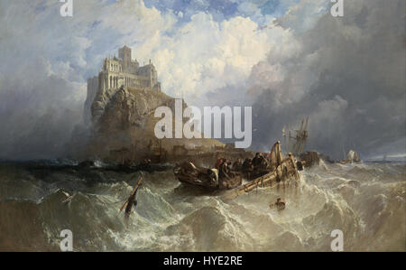 Clarkson Stanfield Le Mont St Michel, Cornwall Google Art Project Banque D'Images