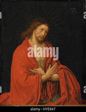 Cette œuvre, après le travail de Lucas van Leyden, un artiste néerlandais du XVIe siècle, reflète sa maîtrise de la gravure et de la peinture. Van Leyden était connu pour ses gravures détaillées et ses thèmes religieux, ainsi que pour ses contributions à la Renaissance du Nord. La pièce capture son utilisation caractéristique de la lumière et de l'ombre pour créer de la profondeur et de la texture dans la composition. Banque D'Images