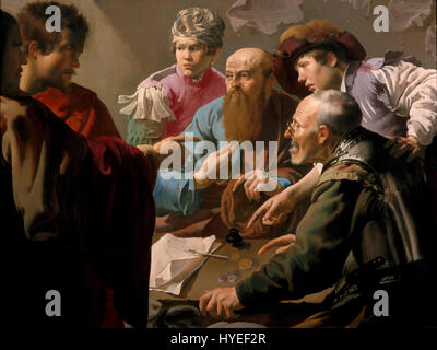 Hendrick ter Brugghen La vocation de Saint Matthieu Google Art Project Banque D'Images