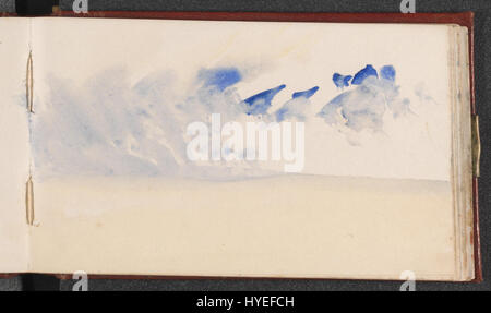 Le 'Channel Sketchbook' de Joseph Mallord William Turner est une collection de croquis représentant des scènes côtières et des paysages marins. L'utilisation magistrale de la lumière et de l'ombre par Turner capture l'ambiance de la mer avec un effet dramatique. Banque D'Images